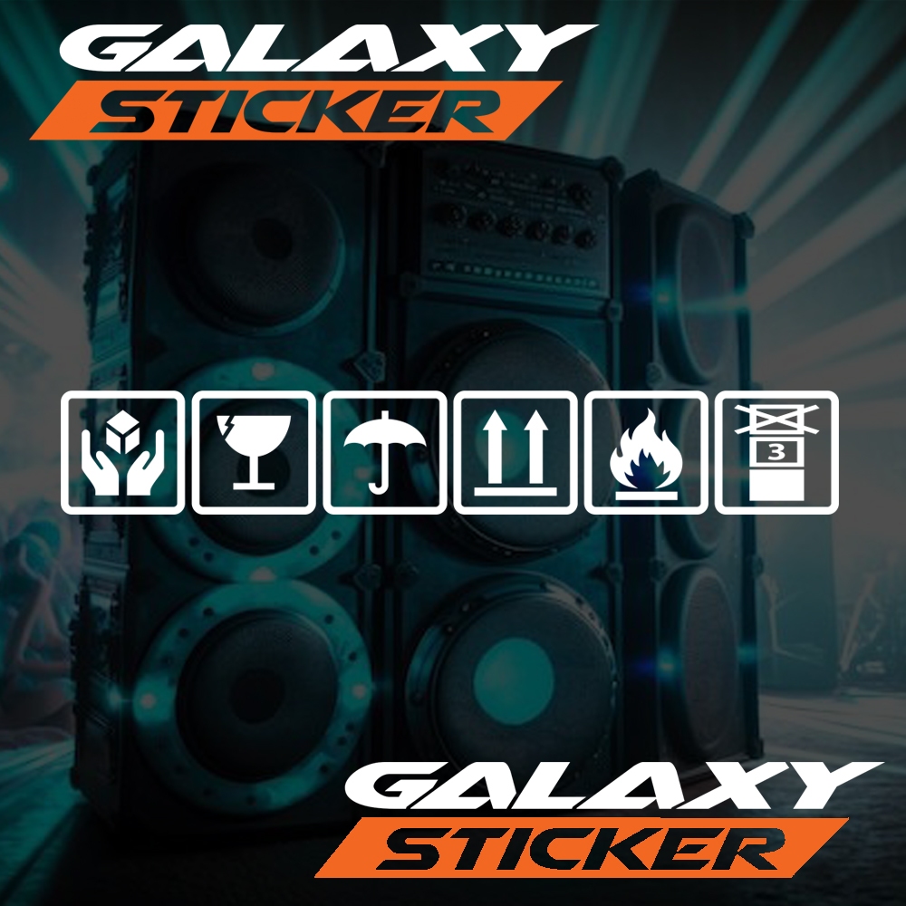 cutting sticker symbol box packing fragile lima kotak tanda.stiker label hardcase symbol koper