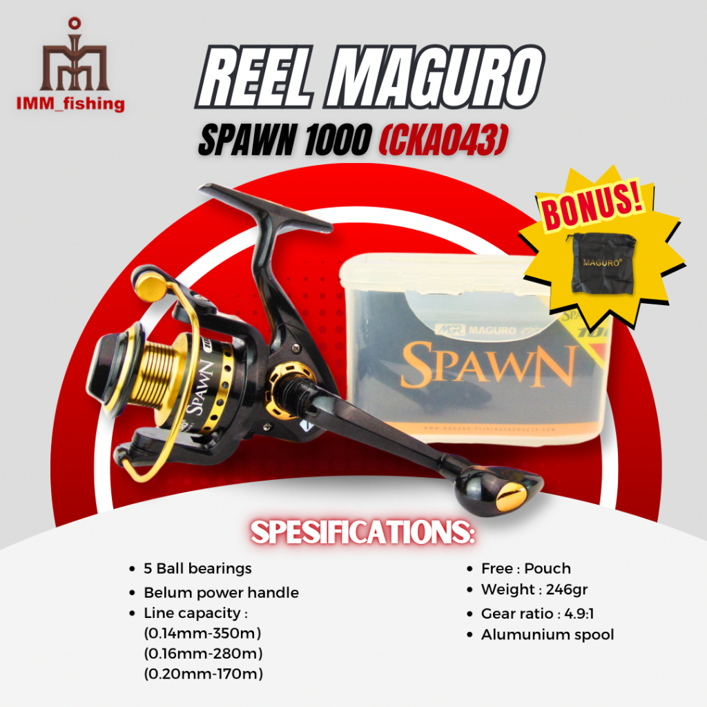 REEL MAGURO SPAWN | Alat Gulungan Pancing | Spinning