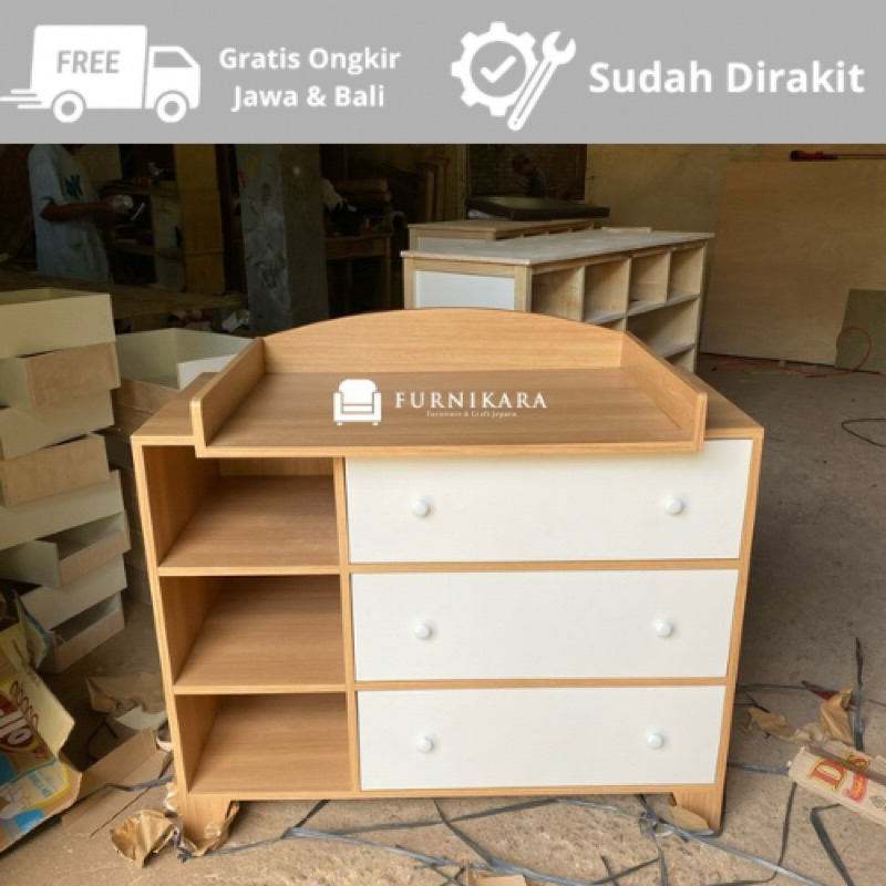 Lemari Bayi Minimalis / Canging Table Minimalis / Baby Taffel Minimalis