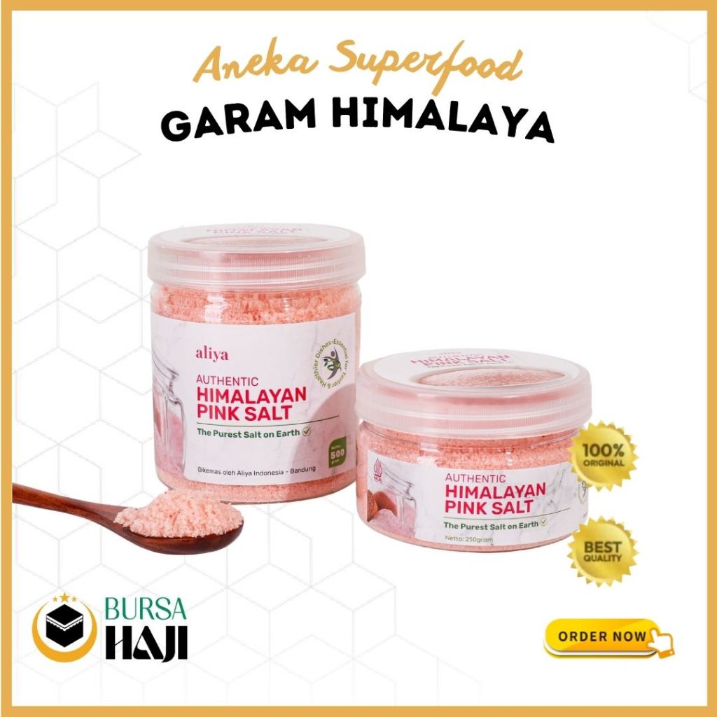 

Garam Himalaya Premium Toples Garam Dapur Organik Himalaya Pink Salt