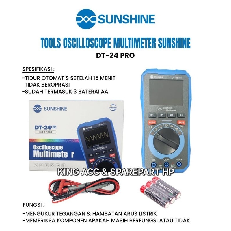 TOOLS OSCILLOSCOPE MULTIMETER SUNSHINE DT-24 PRO