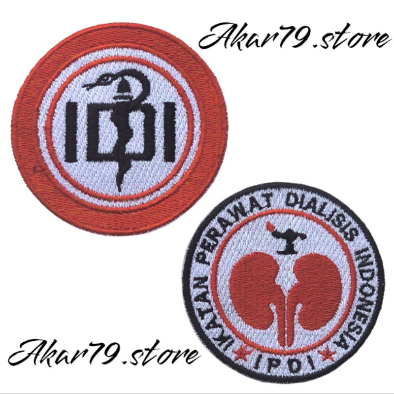BORDIR LOGO IDI DAN LOGO IPDI