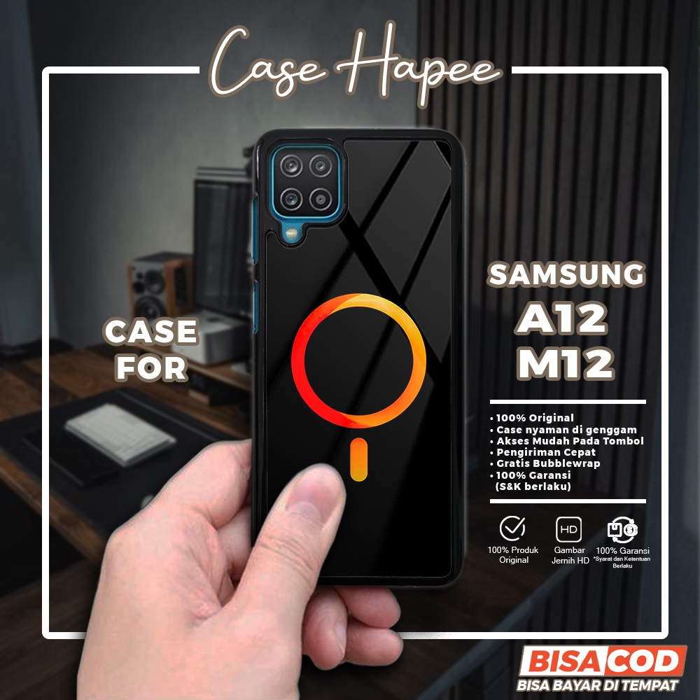 Case Samsung A12 M12 Casing Samsung A12 M12 [MAGS] Casehapee Case Glossy Case Aesthetic Custom Case 