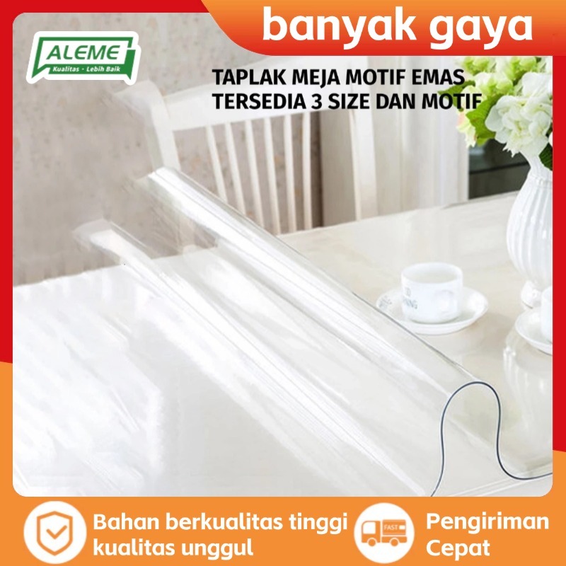 Taplak Meja Transparan Plastik PVC Premium