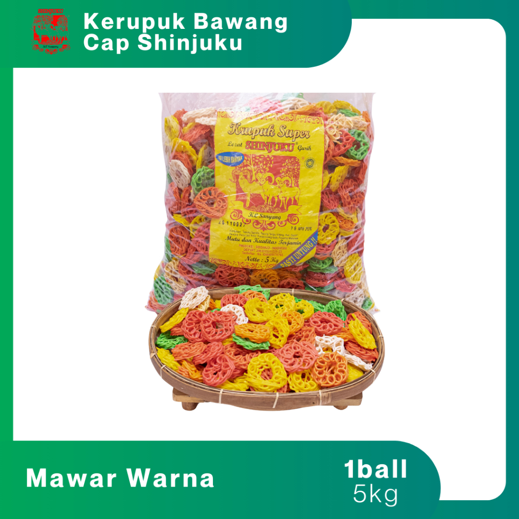 

Kerupuk Mawar Mini Warna 1kg Tergurih