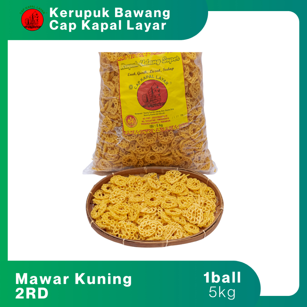 

Kerupuk Mawar mini Mas/mawar kuning