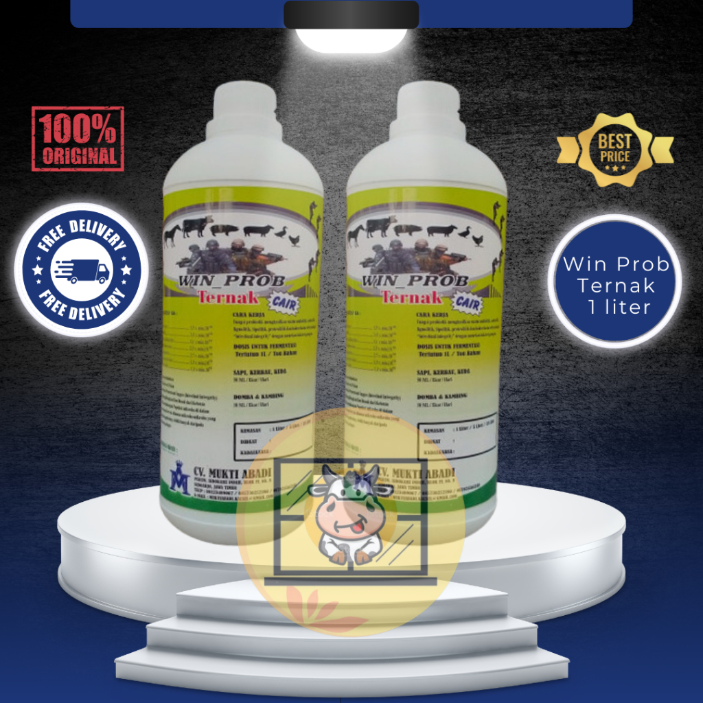 READY WINPROB TERNAK /PROBIOTIK (KAMBING,SAPI DAN DOMBA) STOCK - CAIR, 1 Liter
