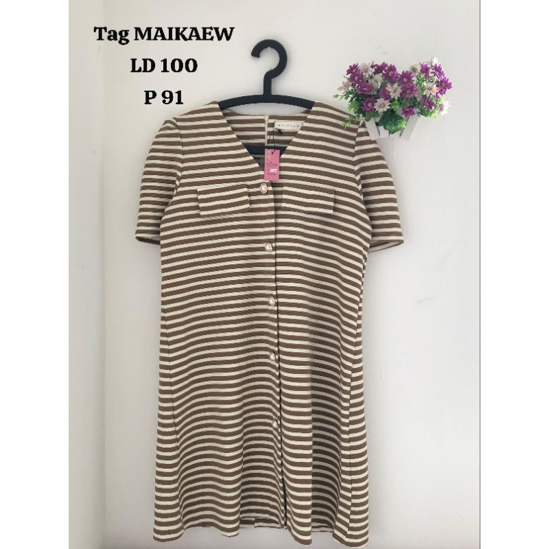 dress maikaew coklat muda
