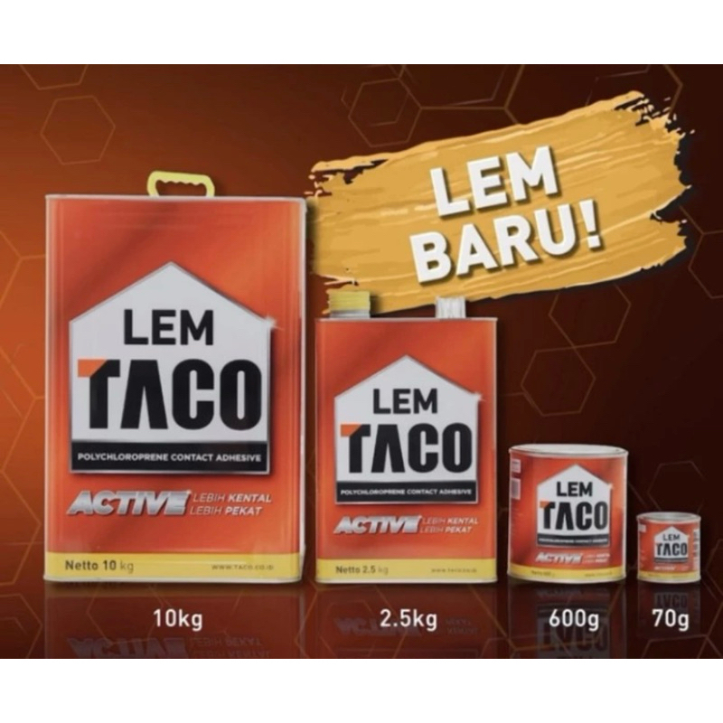 Taco Lem Kuning ACTIVE / Lem Kuning Serbaguna / Lem Kuning Taco