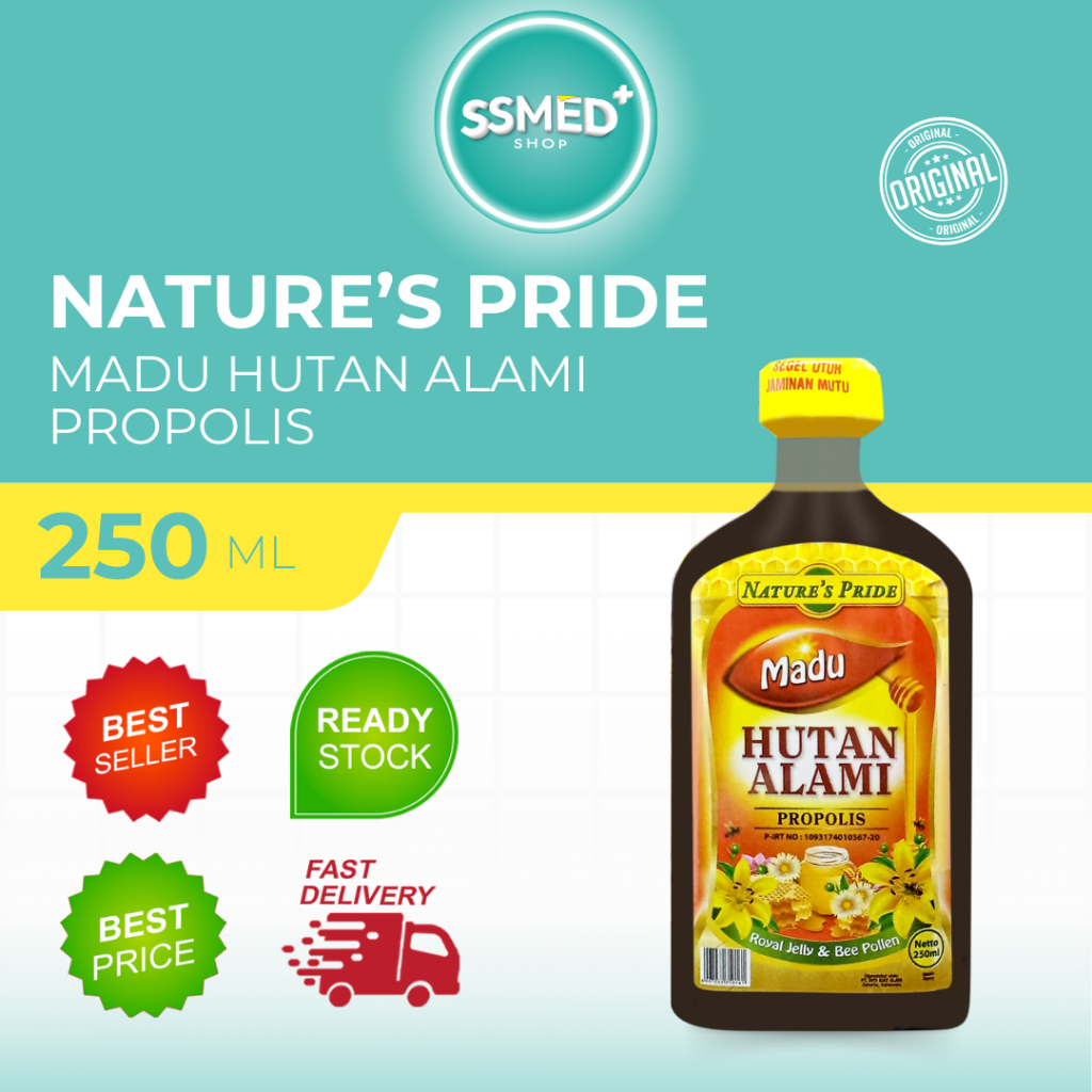 

NATURE'S PRIDE - MADU HUTAN ALAMI 650ml - PROPOLIS - ROYAL JELLY - BEE POLLEN