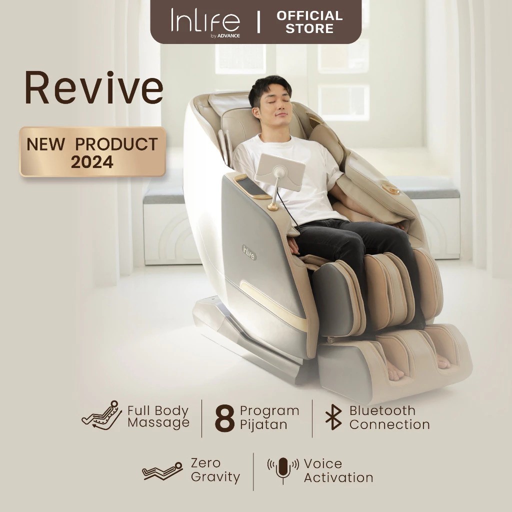 Kursi Pijat Inlife Revive iS8811 by Advance - Midnight Shadow, 780x1300x1180mm, 88.5kg