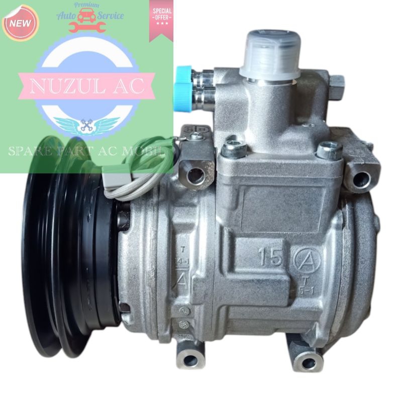 Compresor Kompresor AC Mobil Toyota Kijang Grand (BENSIN) Lengkap Merk - Denso Coolgear Asli