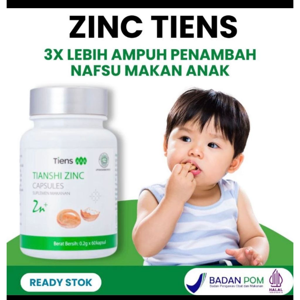Kapsul ZINC TIENS Gemuk Fit | 5 Kapsul zinc tiens Penambah Berat Badan Obat Gemuk Obat Penambah Nafs