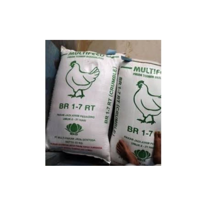 Multifeed br 1-7 RT pakan ayam ras Pedaging Pur ayam