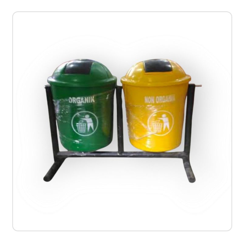 Tong sampah fiber gandeng 2