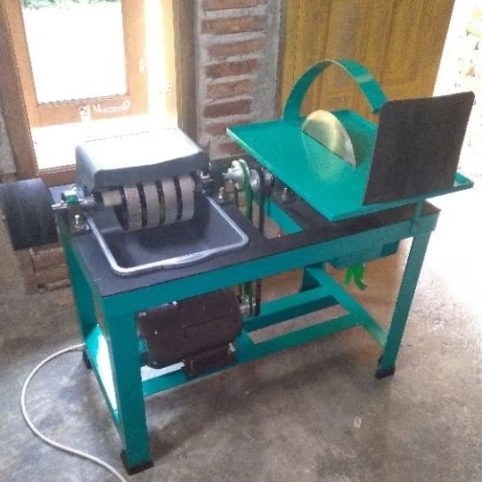 mesin poles batu akik kombinasi 2as.