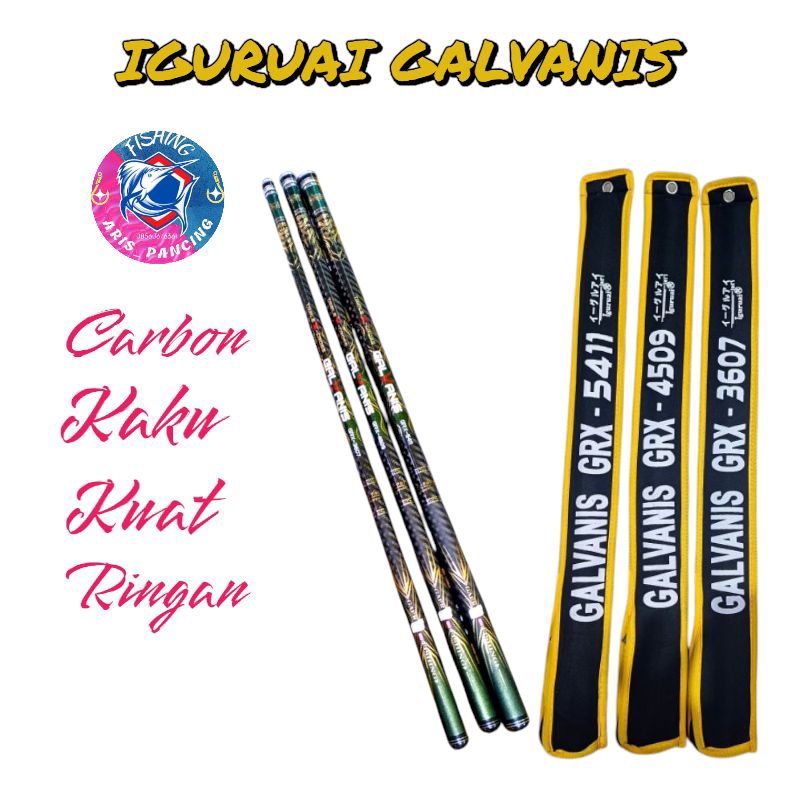 JORAN TEGEK IGURUAI GALVANIS 360 450 540 CARBON KAKU RINGAN KUAT