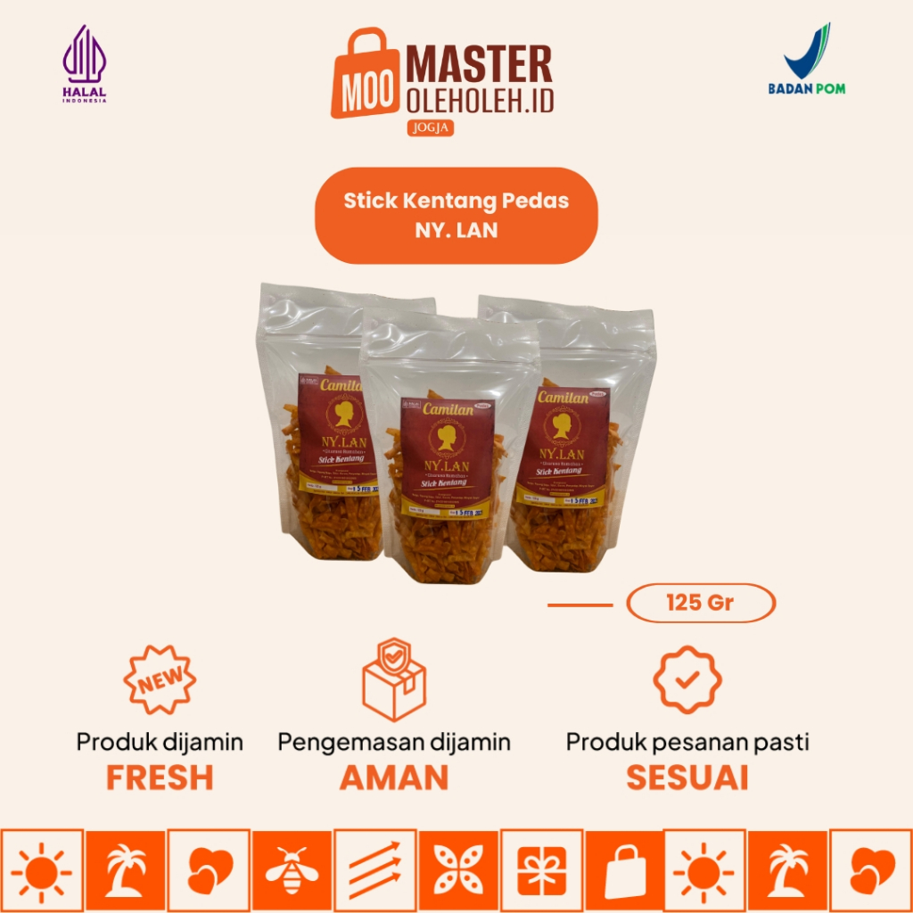 

Stick Kentang Pedas Ny.Lan Khas Nusantara - 125 gr