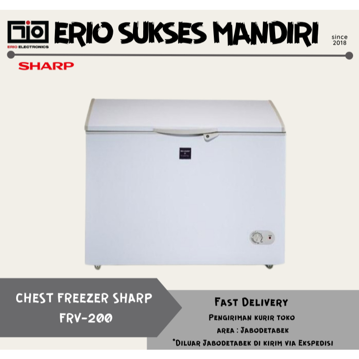 Sharp Chest Freezer 200L / 195L FRV-200 / FRV200