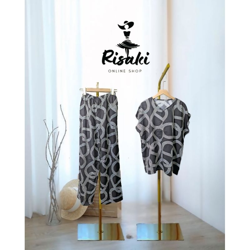 one set setelan rayon jumbo | pajamas rayon premium | Baju setelan wanita | Baju tidur wanita
