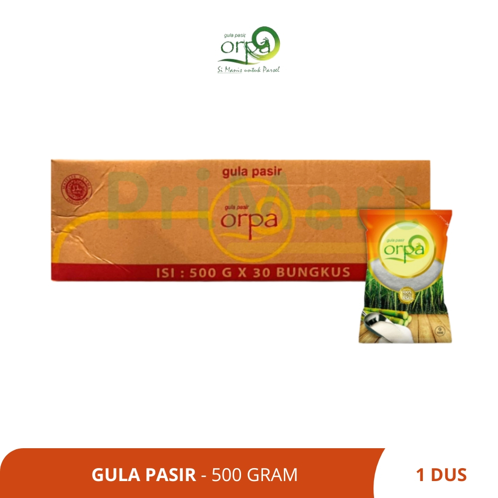 

ORPA - Gula Pasir - 500 GRAM (1 Dus Isi 30 Pcs)