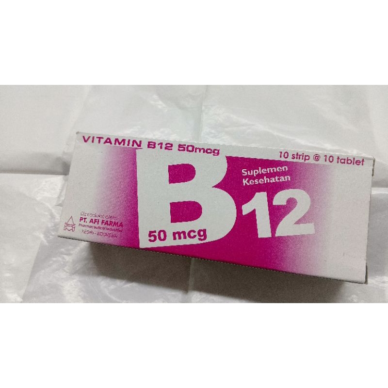 vitamin B12 50mcg box