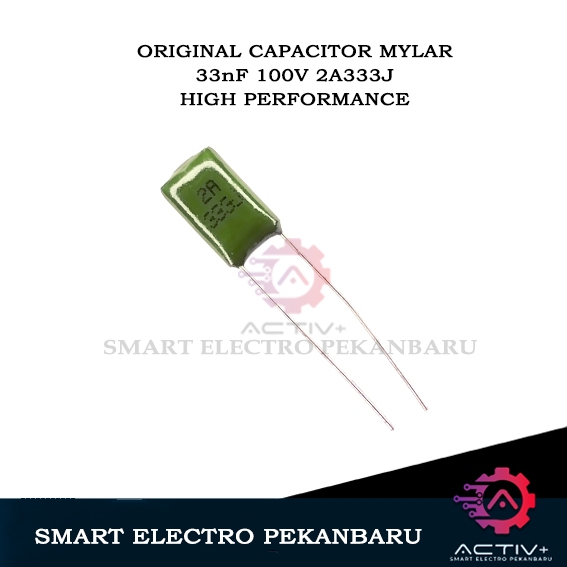 ORIGINAL 33nF 100V 2A333J KAPASITOR MILAR 333J 2A MYLAR 333 100 V 33 nF CAPASITOR CAPACITOR 2A333