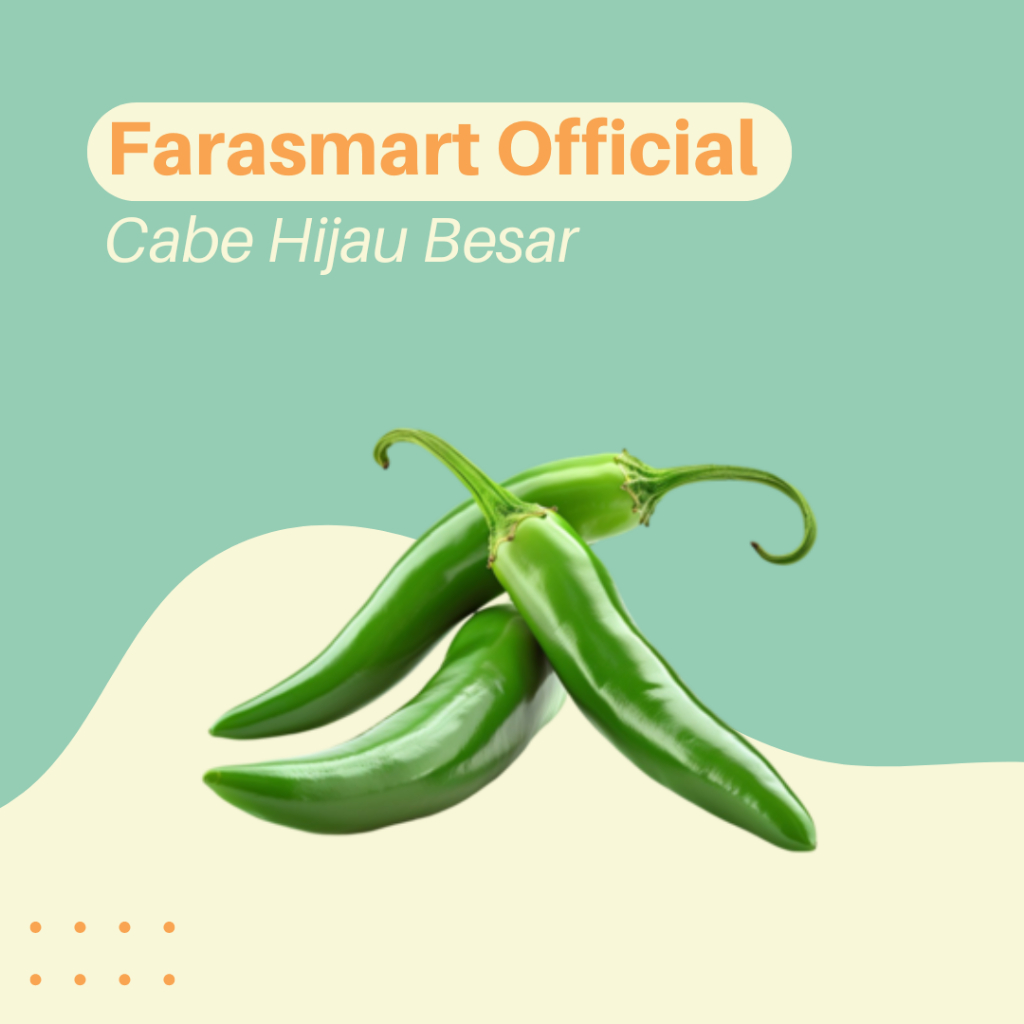 

Cabe Hijau Besar Fresh 500gr / 1kg [ Instant/Sameday ]