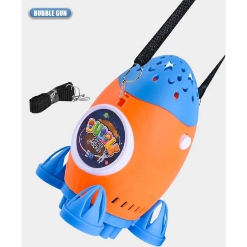 MAINAN ANAK BUBBLE ROCKET GUN LIGHT