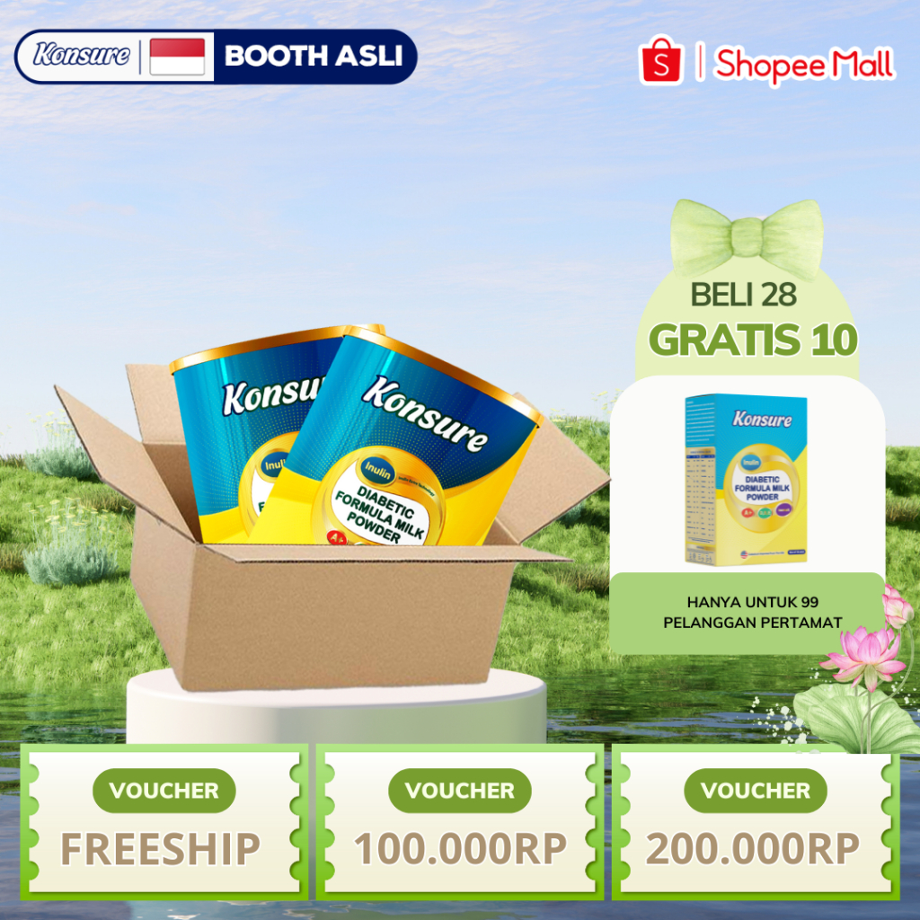 

[BELI 28 GRATIS 10] KONSURE SUSU DIABETES IMPOR 1| 500G