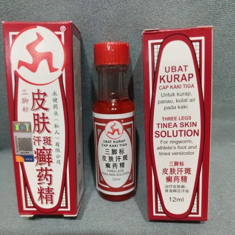 Ubat Kurap Cap Kaki Tiga untuk Obat Kurap Panu Cair