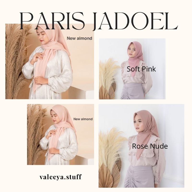 Jilbab Segiempat Paris Jadul | Jilbab Paris Almond Jilbab Paris Rose nude | Jilbab Paris Murah | Jil