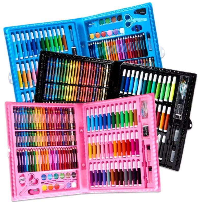 

CRAYON 150 ART SET / PERALATAN GAMBAR LUKIS / COLOURING SET 150 PCS