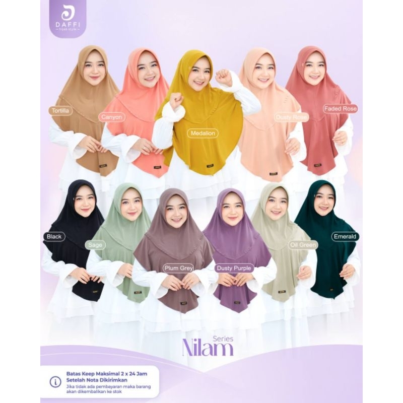 Hijab Instant Nilam by Daffi Hijab