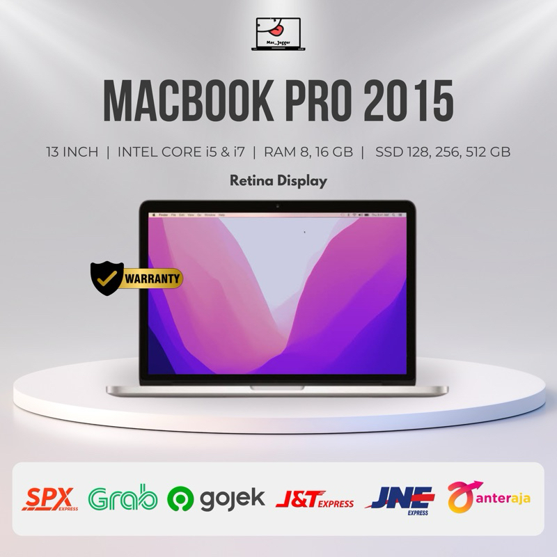 MacBook Pro Retina 13inch 2015 Core i5/i7 Second Like New Grade A