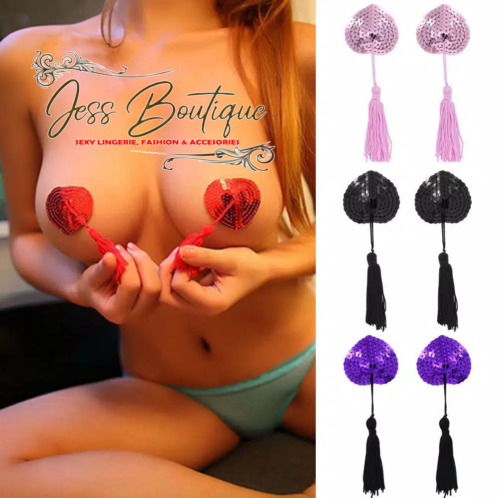 Nipple Cover Penutup Puting Sexy Import Asli Pelengkap Lingerie