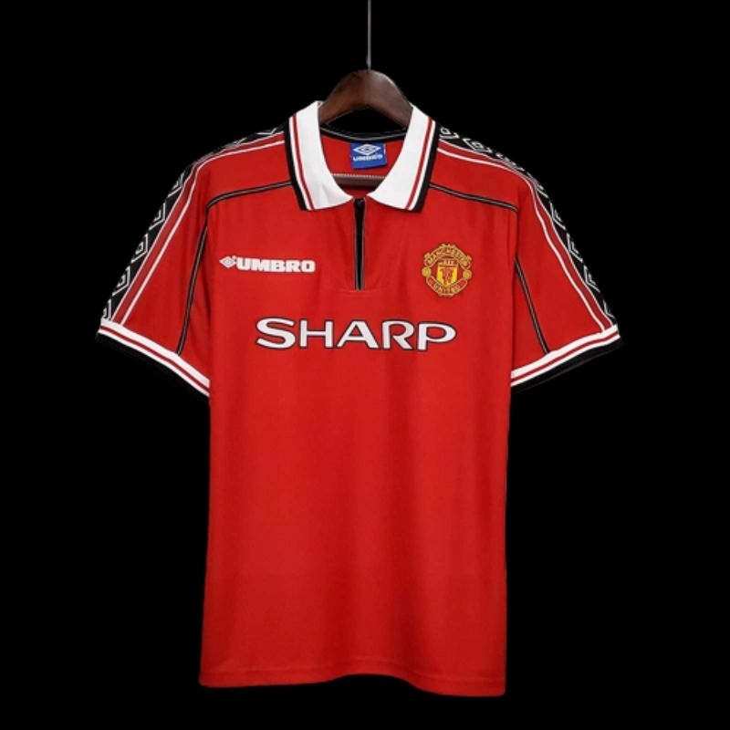 Jersey Retro MU Treble Winner 1999 home nemset Beckham size XL