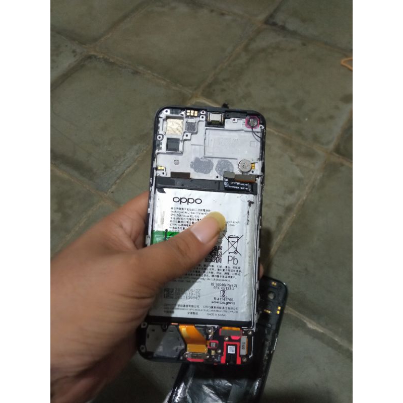 LCD reno 5 ORI copotan