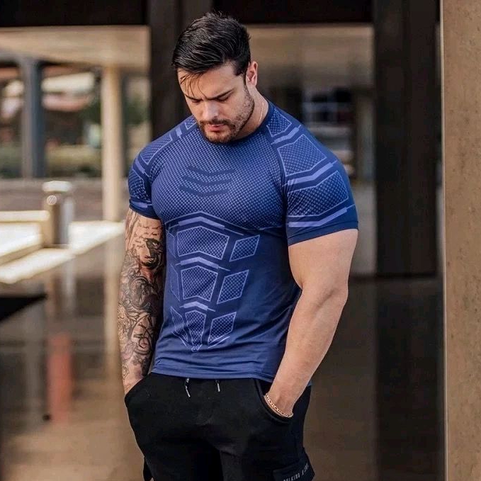 BAJU OLAHRAGA GYM PRIA SPANDEK / KAOS GYM FITNESS RUNNING JOGGING TRAINING PRIA / BAJU GYM / PAKAIAN