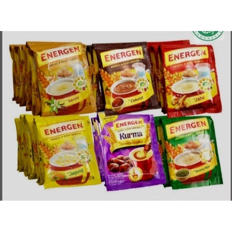 

Energen 1 renteng isi 10 bungkus macam macam varian rasa