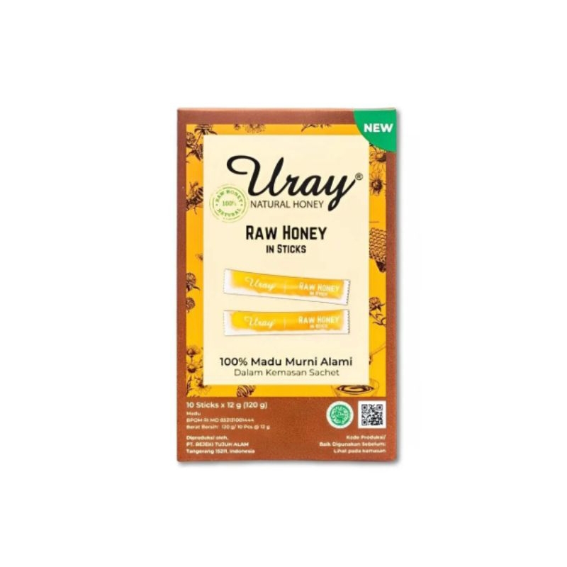 

Madu Uray Sachet - Uray Raw Natural Honey in Sticks (1 pack isi 10)