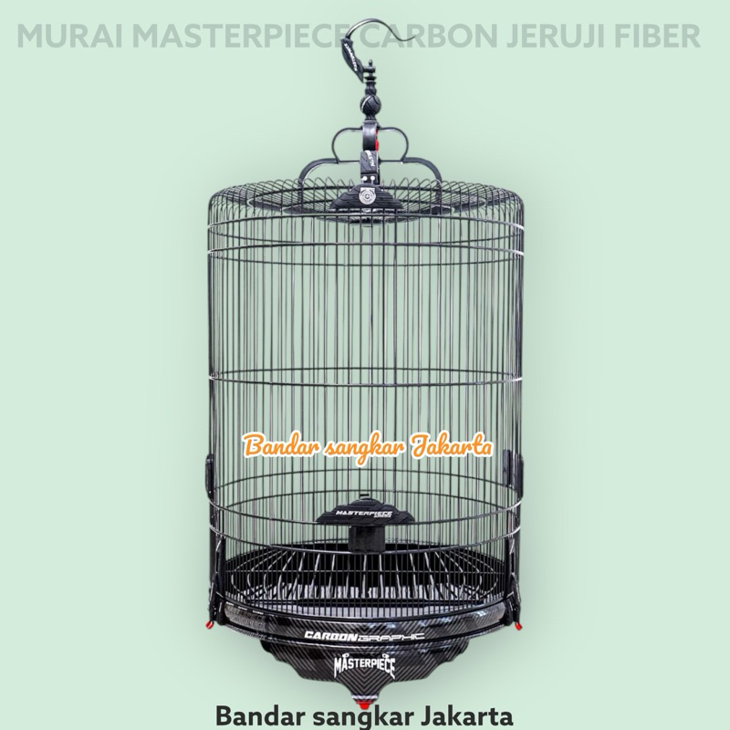 SANGKAR KANDANG MURAI MASTERPIECE CARBON JERUJI FIBER