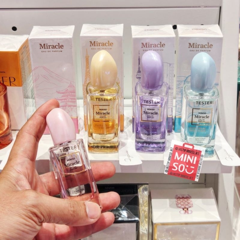 MINISO Parfum MIRACLE Eau de Parfum (30ml) PARISIAN LOVE / SANTORINI PARADISE / BEAUTIFUL SEOUL / TI