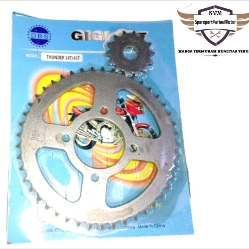 GEAR GIR SET DEPAN BELAKANG THUNDER