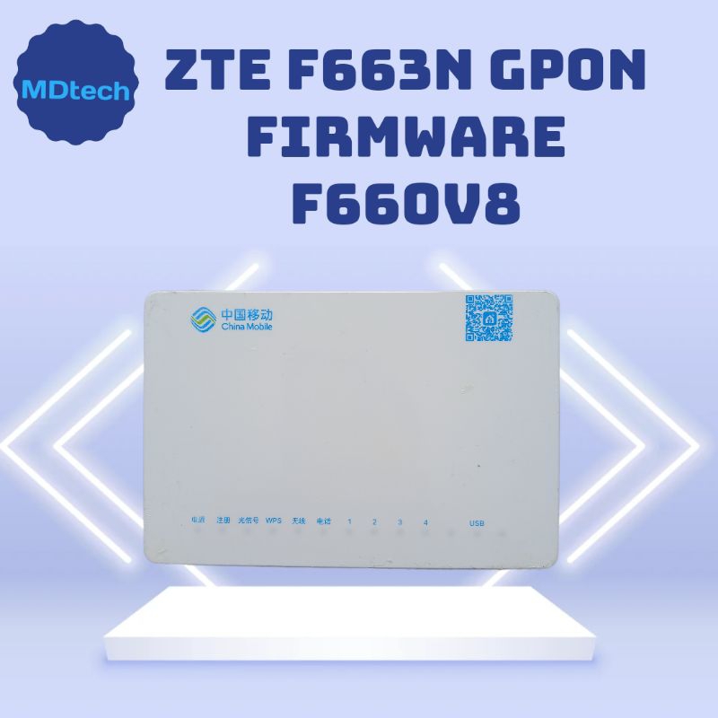 Onu Router ZTE F663n Gpon firmware F660 v8