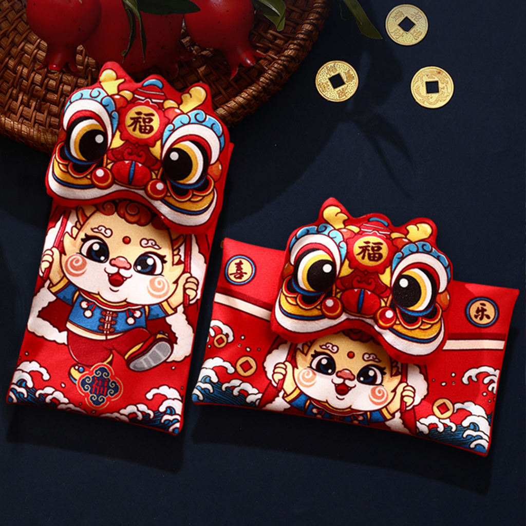 

Angpao Imlek Premium Barongsai Sincia 3D / Angpao Sling Kain Chinese New Year 4212