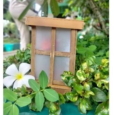 Lampu tidur dari bambu