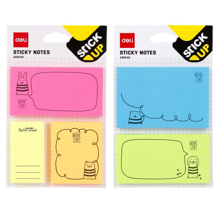 

Deli EA55502 Memo tempel Sticky Notes 76 52mm 3"x 2" 100sheets