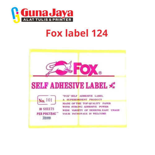 

Fox label 124 - Label perekat "Fox