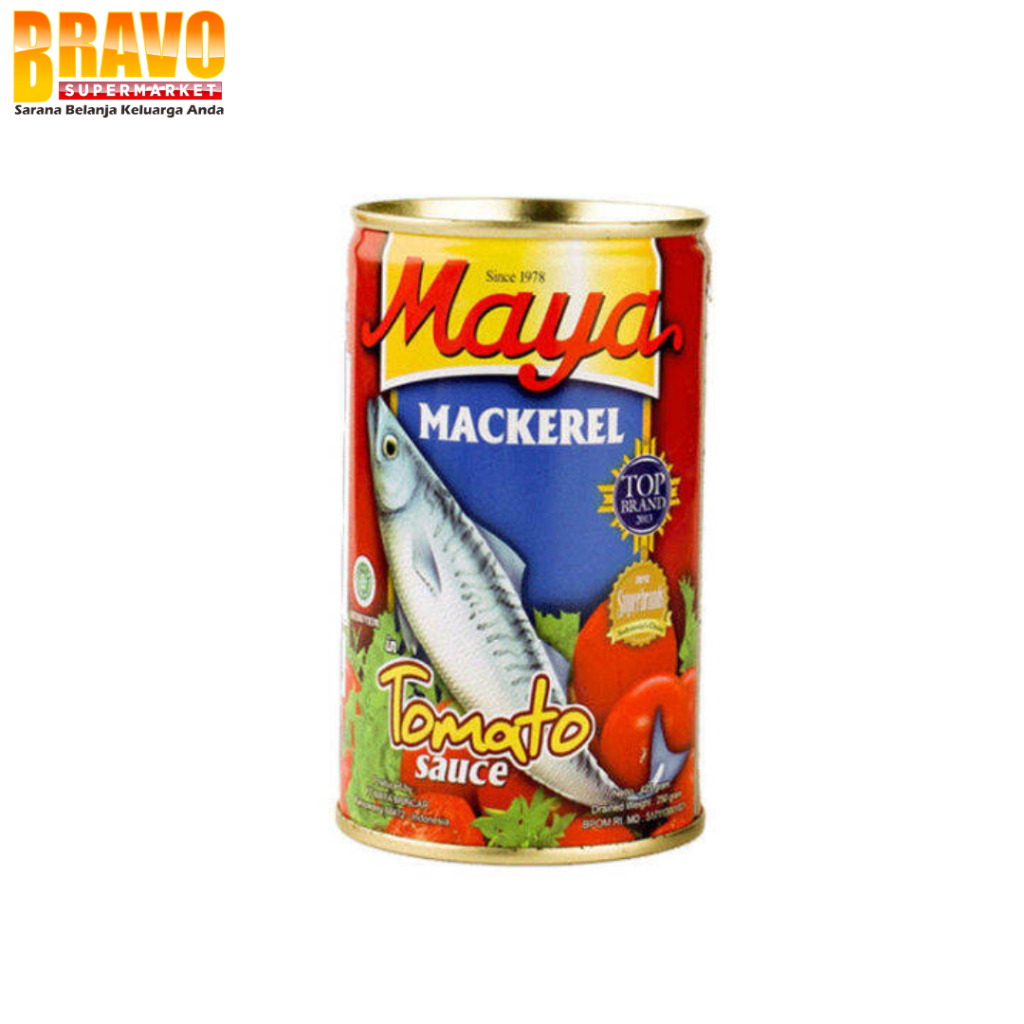 

Bravo Bojonegoro - Maya Mackerel In Tomat Sauce & Saus Cabe 155GR & 425GR